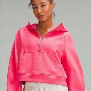 lululemon Scuba Oversized Half-Zip Hoodie Pink